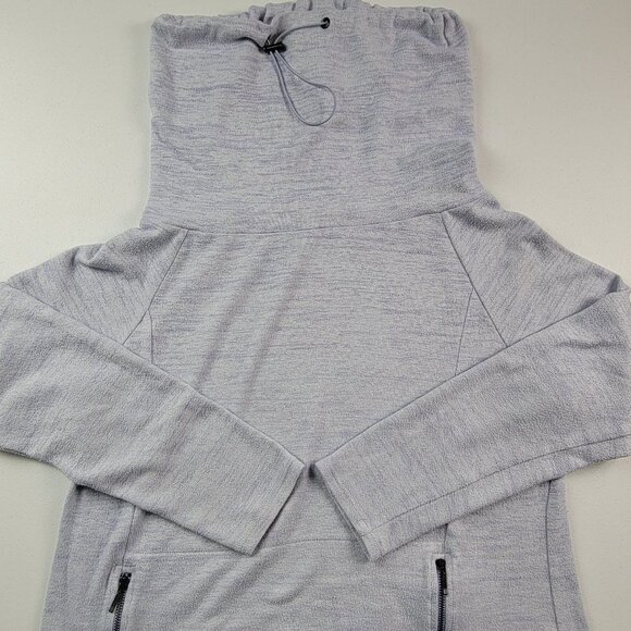 Soft Surroundings Funnel Neck Sweater Pullover Long Sleeve Pockets Lavender M - Picture 6 of 10